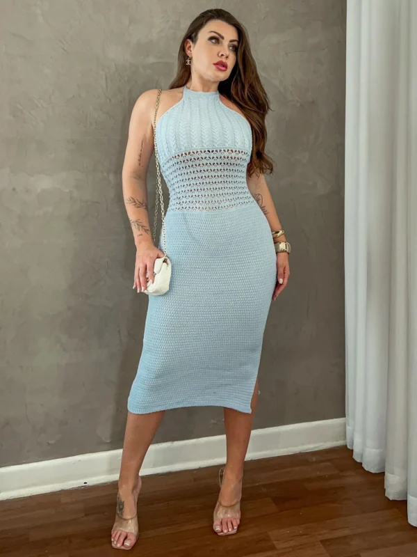 Vestido Tricot Furo Modal